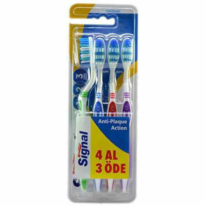 مسواک سیگنال مدل Anti Plaque Action پک 4 عددی