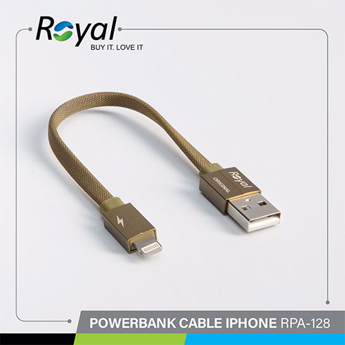 تصویر  کابل شارژ پاور لایتنینگ کنفی رویال مدل RPA-128