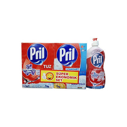 تصویر  پک کلاسیک پودر و نمک و جلا دهنده ماشین ظرفشویی پریل