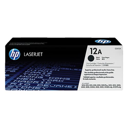تصویر  کارتریج لیزری مشکی اچ پی مدل 12A (طرح اصلی)