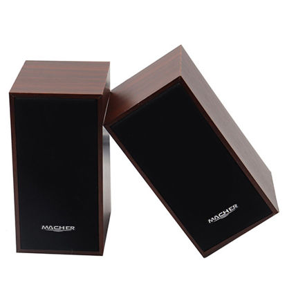 تصویر  اسپیکر دو تکه مچر مدل MR-65 قهوه ای پررنگ