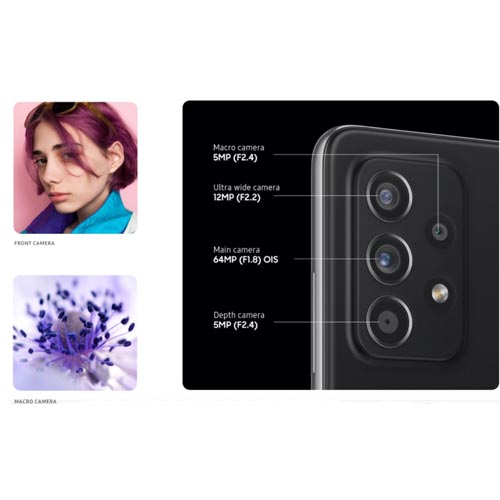 گوشی موبایل سامسونگ مدل A52 Black