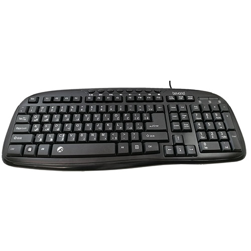 تصویر  کیبورد سیم دار بیاند مدل BK-6990