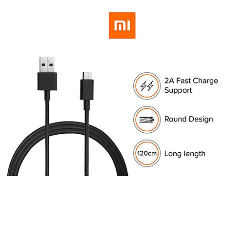تصویر  کابل تبدیل USB به microUSB شیائومی مدل Redmi Note طول 1.2 متر