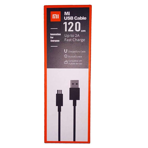 تصویر  کابل تبدیل USB به microUSB شیائومی مدل Redmi Note طول 1.2 متر