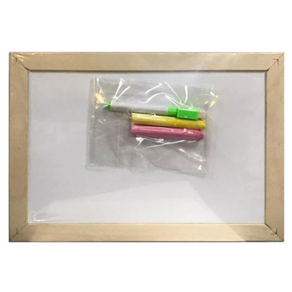 تصویر  تخته سیاه گچی دورو وایت برد دار مایسا 20*30