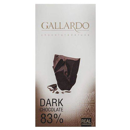 تصویر  تابلت گالاردو شکلات تلخ 83 درصد 80 گرمی فرمند