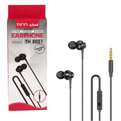 تصویر  هندزفری تسکو مدل TH5051 رنگ مشکی