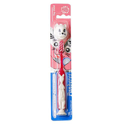 تصویر  مسواک کودک پنبه ریز خیلی نرم رنگ قرمز