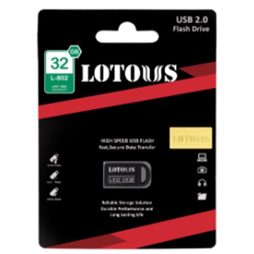 تصویر  فلش مموری لوتوس مدل USB 2.0 L-802 ظرفیت 32GB