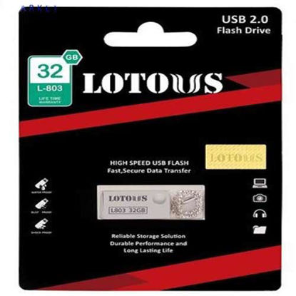 تصویر  فلش مموری لوتوس مدل USB 2.0 L-803 ظرفیت 32GB نقره ای