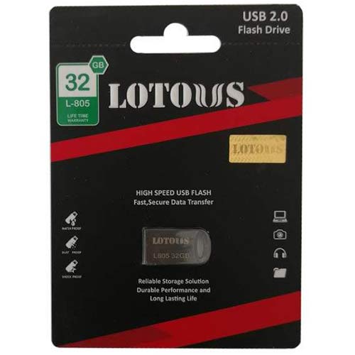 تصویر  فلش مموری لوتوس مدل USB 2.0 L-805 ظرفیت 32 گیگابایت