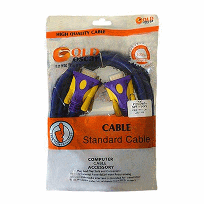 تصویر  کابل  VGA 3+9 گلد اسکار طول 1.5 متر