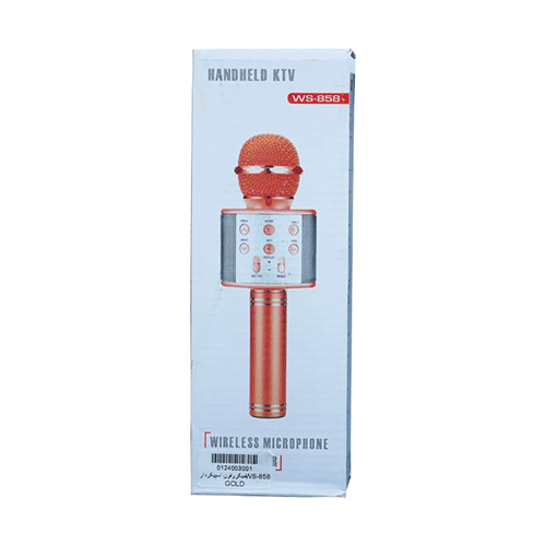 میکروفون اسپیکر Handheld مدل WS-858 رنگ رز گلد