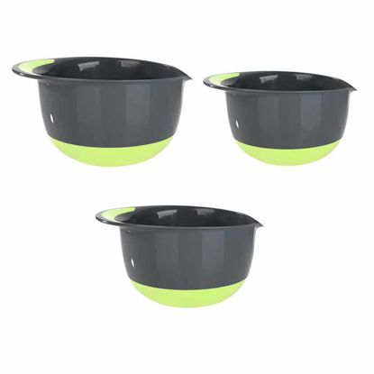 تصویر  کاسه مخلوط کن KLEEZ مجموعه سه عددی رنگ سبز