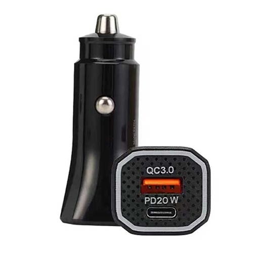 تصویر  شارژر فندکی SMART مدل WKN-704 رنگ مشکی