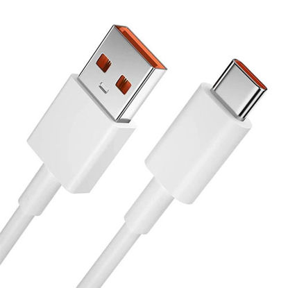 تصویر  کابل شارژ و تبدیل USB به USB-C شیائومی طول 1 متر