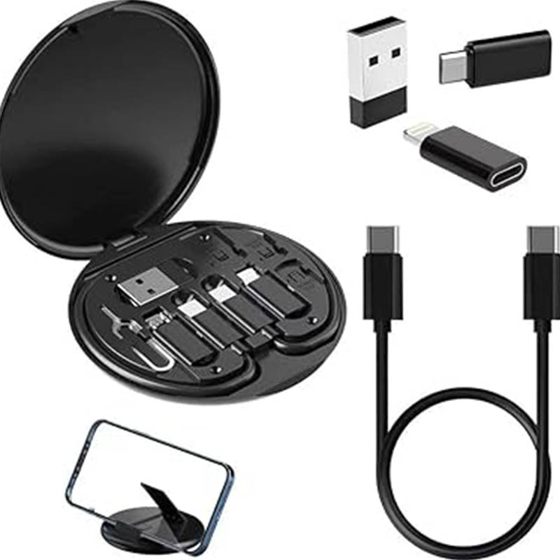 تصویر  کابل تبدیل USB/USB-C به microUSB / لایتنینگ / USB-C به همراه سوزن سیم کارت