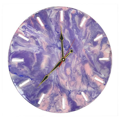 تصویر  ساعت چوب و رزین مدل کد T10