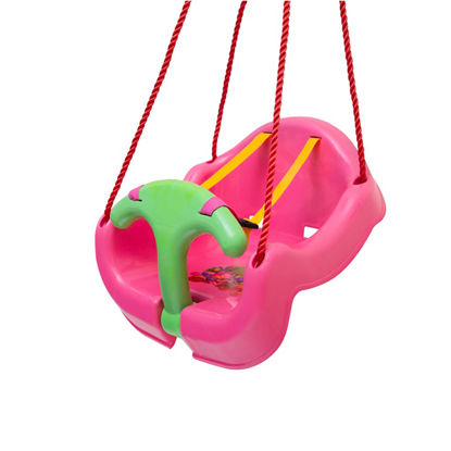 تصویر  تاب کودک صورتی رنگ هانی