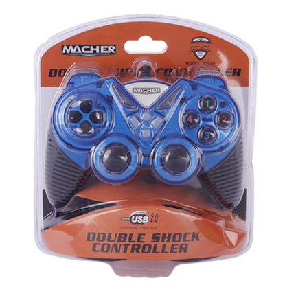 تصویر  دسته بازی مچر کامپیوتری  مدل MR-59 آبی