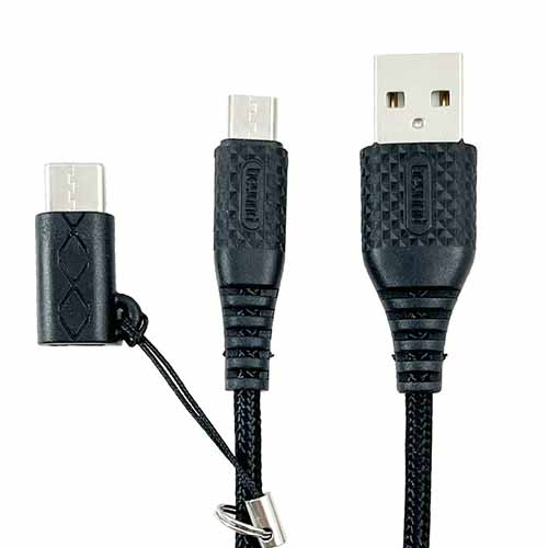 تصویر  کابل تبدیل USB به MicroUSB / USB-C بیاند مدل BA-319 طول 1متر