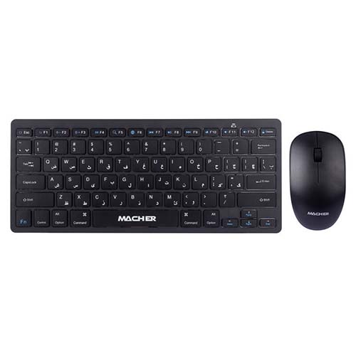 تصویر  ست مینی کیبورد و موس بی سیم مچر مدل MR-414