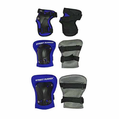 تصویر  ست لوازم ایمنی استریت رانر 6 تکه آبی