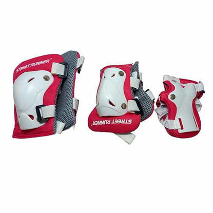 تصویر  ست لوازم ایمنی استریت رانر 6 تکه صورتی