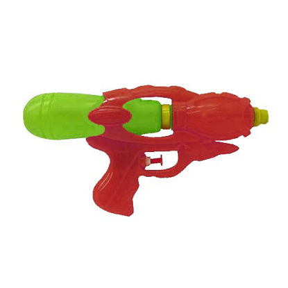 تصویر  اسباب بازی تفنگ آبپاش تسما قرمز سبز