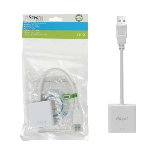 تصویر  مبدل USB 3.0 به VGA رویال