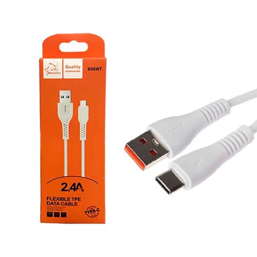 تصویر  کابل تبدیل USB به USB-C وان دیپوت مدل S08WT طول 1 متر-بدون پک