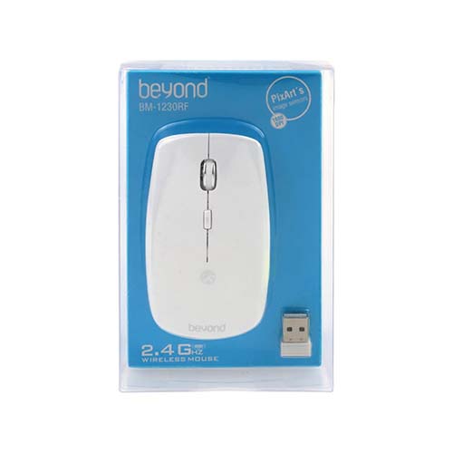 تصویر  ماوس بی سیم بیاند مدل BM-1230RF سفید