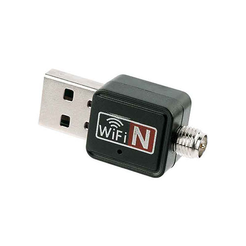 تصویر  کارت شبکه USB بی سیم مدل 802.11N آنتن کوتاه