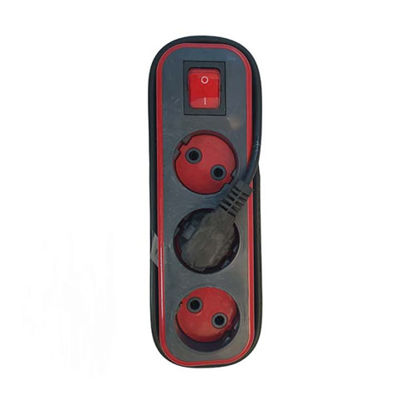 تصویر  چندراهی برق دینا مدل D3000 طول 3.8 متر مشکی قرمز