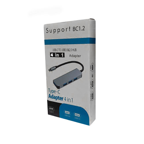 تصویر  هاب تایپ سی 4 پورت USB 3.0