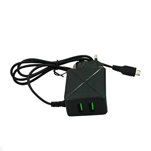 تصویر  شارژر یکسره میکرو 2 پورت USB مدل VOV-MAX