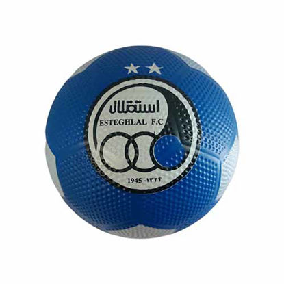 تصویر  توپ فوتبال لاستیکی سایز 4 طرح استقلال