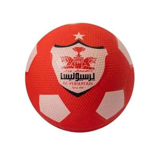 تصویر  توپ فوتبال لاستیکی سایز 4 طرح پرسپولیس