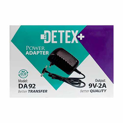 تصویر  آداپتور 9 ولت 2 آمپر Detex مدل DA92