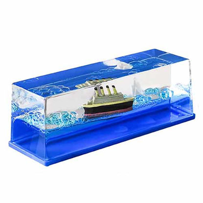 تصویر  دکوری مدل کشتی معلق و کوه یخ