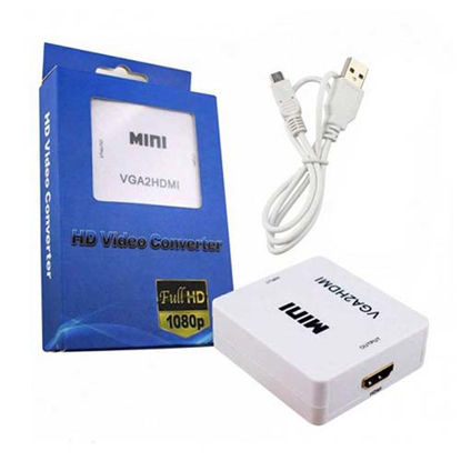 تصویر  مبدل VGA به hdmi مدل mini