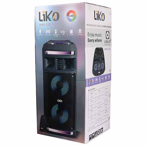 تصویر  اسپیکر بلوتوثی قابل حمل لیکو مدل MAX-150