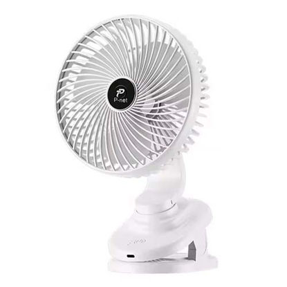 تصویر  پنکه شارژی گیره‌ای پی نت مدل P.803