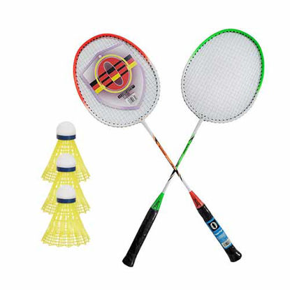 تصویر  راکت بدمینتون Haotian مدل HT-308 به همراه توپ