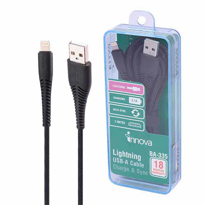 تصویر  کابل USB به لایتنینگ Innova مدل BA-335 طول 2 متر