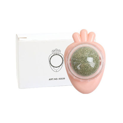 تصویر  آبنبات دیواری گربه کت نیپ دار صورتی