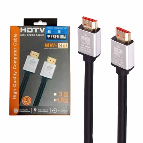 تصویر  کابل HDMI ام دبلیو نت 4K طول 3 متر