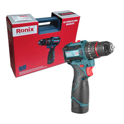تصویر  دریل شارژی براشلس رونیکس مدل 8661