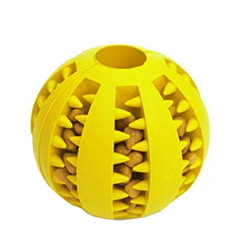 تصویر  اسباب بازی سگ و گربه بایو موزارا مدل توپ تشویقی زرد